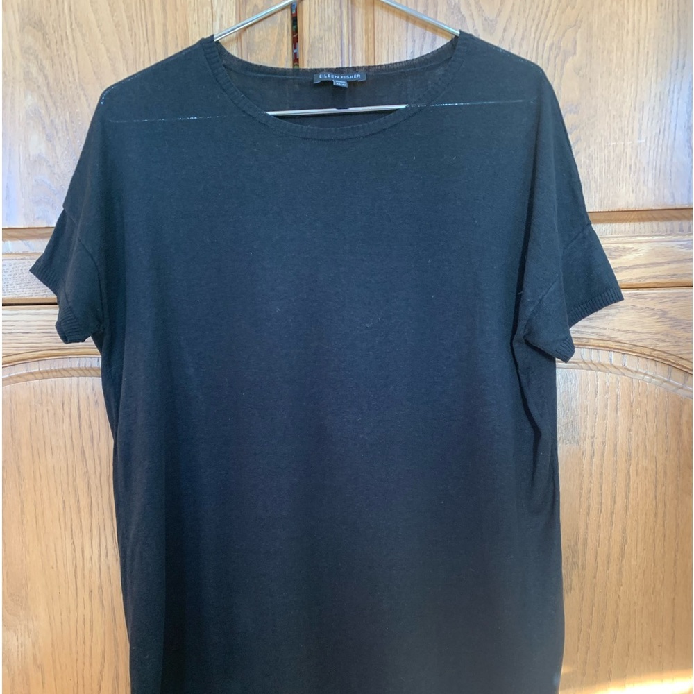 Eileen Fisher top, Washable Silk and Organic Linen, Size XS